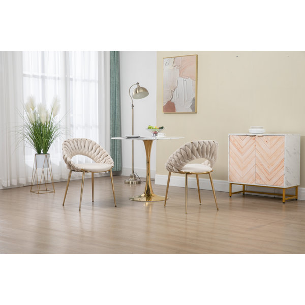 Everly Quinn Polyester Blend Side Chair | Wayfair